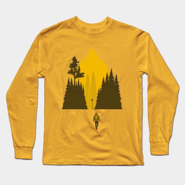 Go Outside, hiking, nature, camping, outdoors, Long Sleeve T-Shirt by ThatSimply!